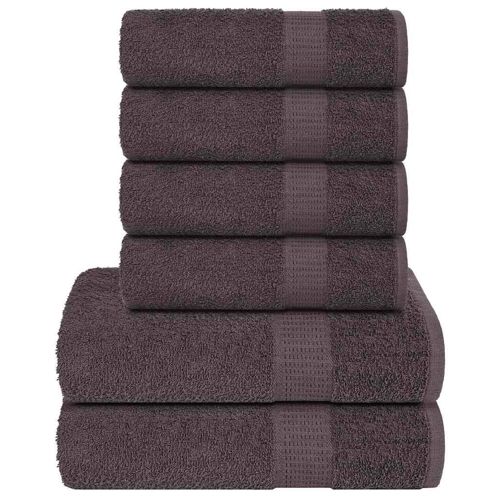 Ensemble de serviettes FROGN 6 pcs anthracite 360 g/m² Maison Chic - Image 2