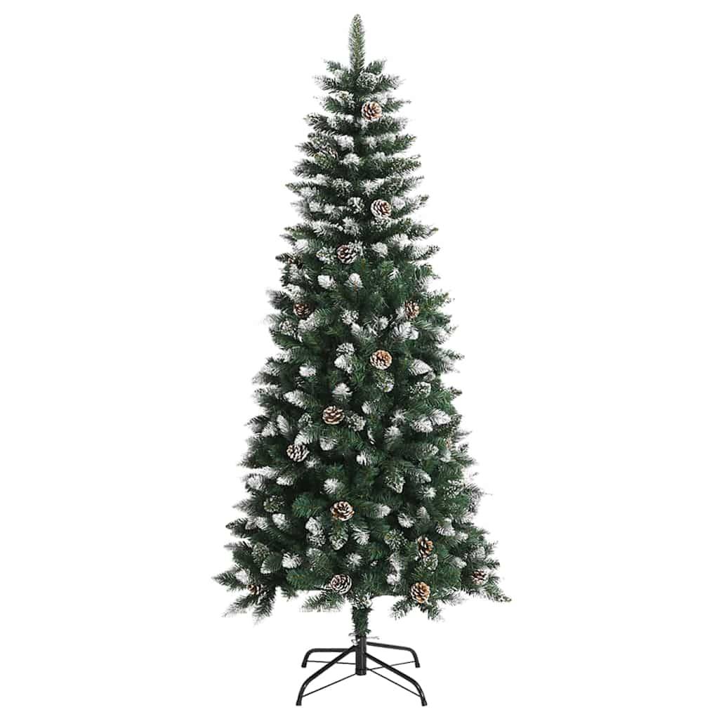 Sapin de Noël | Arbre de Noël artificiel Vert 150 cm PVC, plastique et acier Maison Chic - Image 5