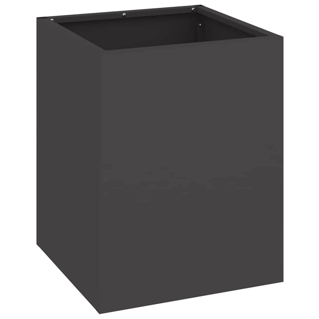 Maison Chic - Cache-pot, Pot De Fleurs Noir 32 x 32 x 40 cm Acier laminé à froid g409 - Image 1