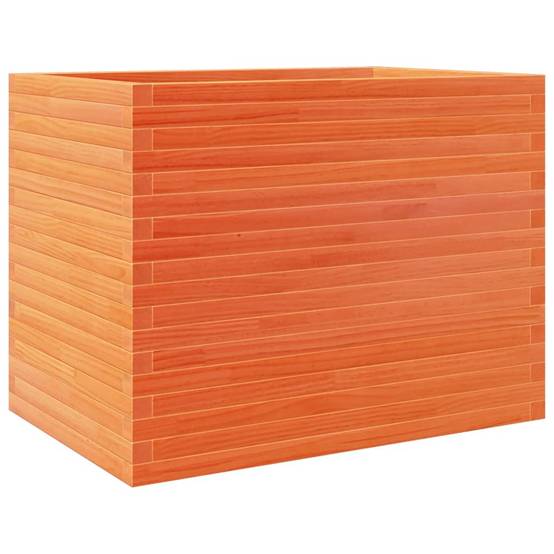 Jardinière Bois Pin Imprégné Cire Marron 90 x 60 x 68.5 cm - PANGIVO - Image 7