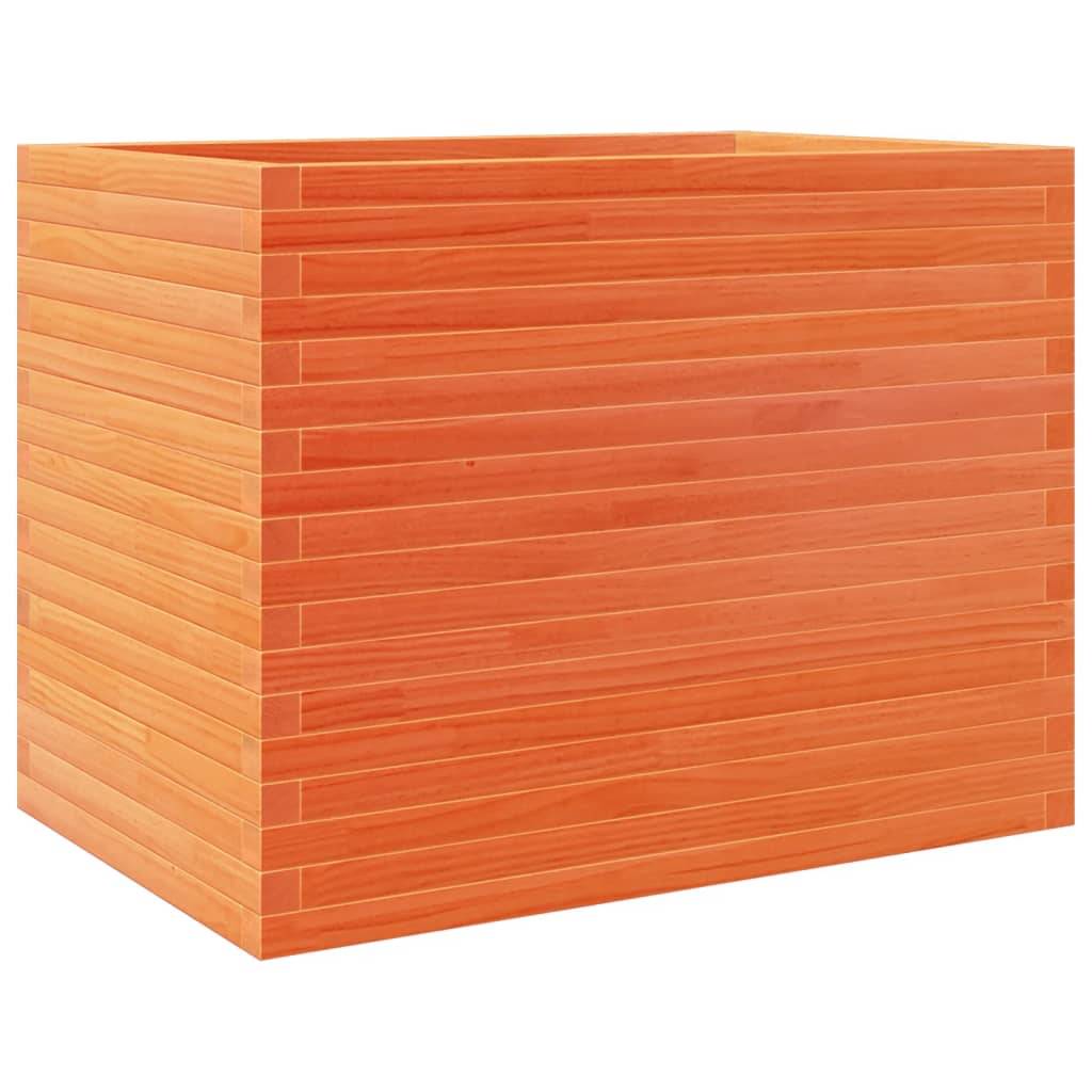 Jardinière Bois Pin Imprégné Cire Marron 90 x 60 x 68.5 cm - PANGIVO - Image 7