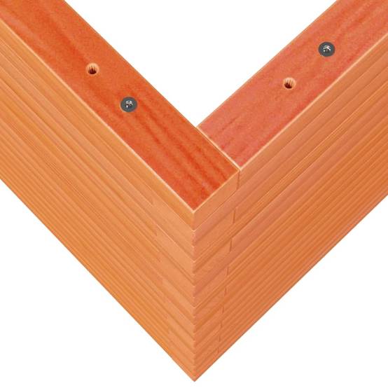 Jardinière Bois Pin Imprégné Cire Marron 90 x 60 x 68.5 cm - PANGIVO - Image 8