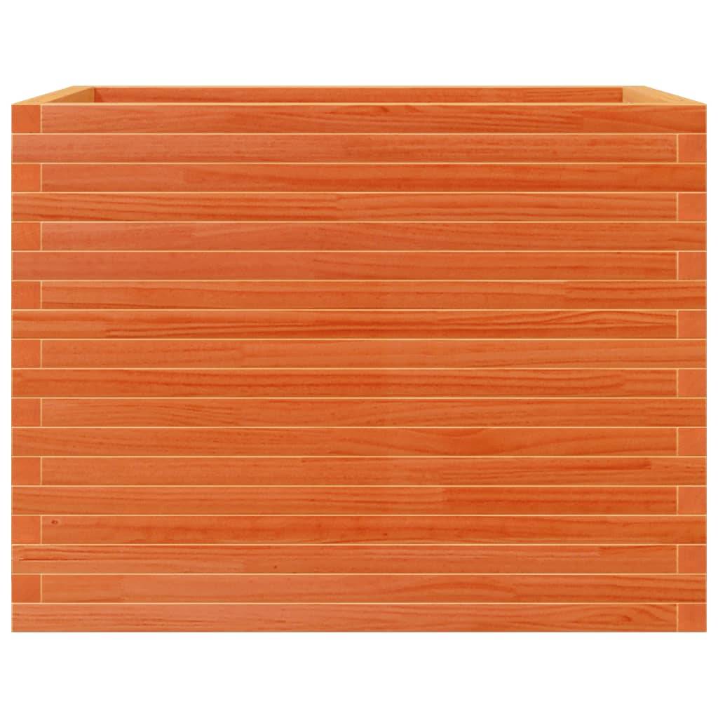 Jardinière Bois Pin Imprégné Cire Marron 90 x 60 x 68.5 cm - PANGIVO - Image 5