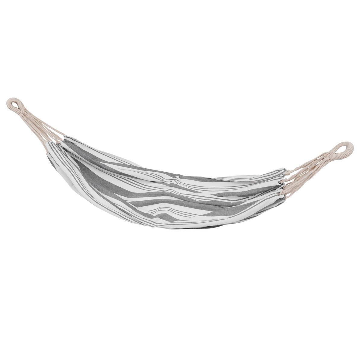Hesperide - Toile de hamac "Elozio" gris 210x110cm en coton Hespéride