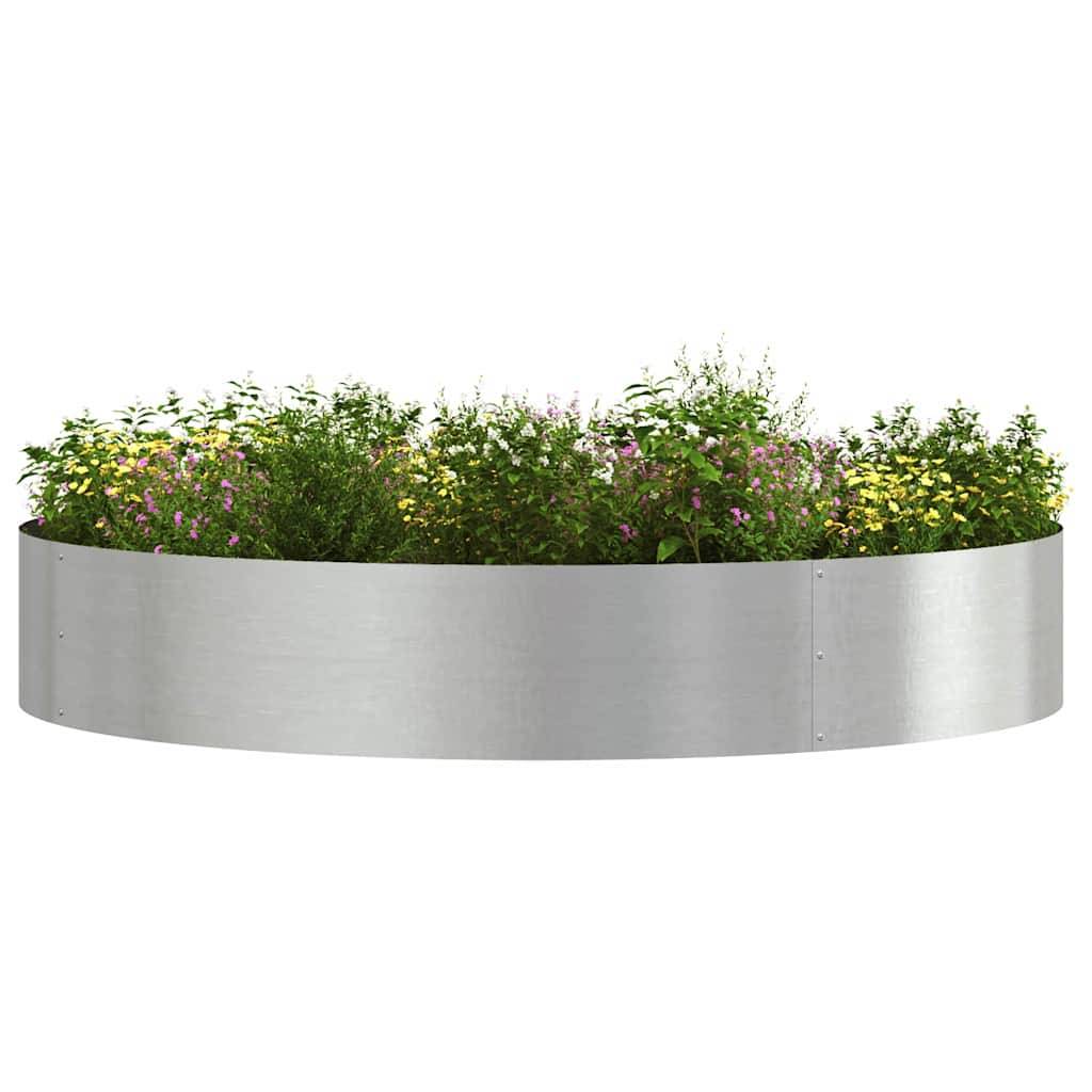 Vidaxl - Cache-pot de jardin Argent 120 x 120 x 20 cm Acier inoxydable vidaXL 873642 - Image 4