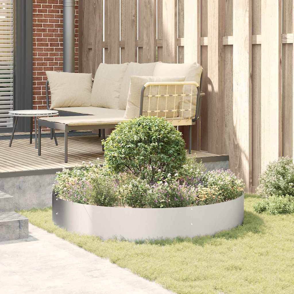 Vidaxl - Cache-pot de jardin Argent 120 x 120 x 20 cm Acier inoxydable vidaXL 873642 - Image 5
