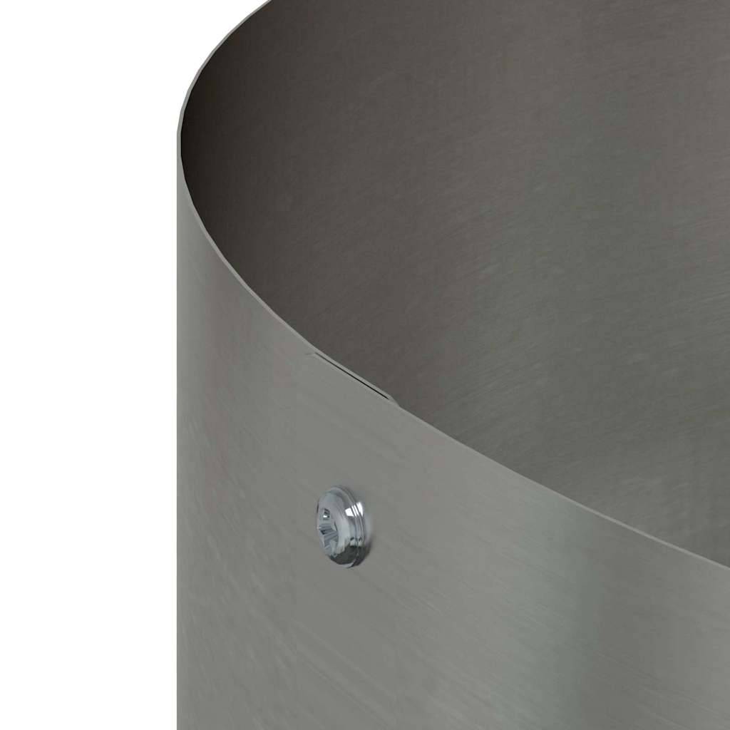 Vidaxl - Cache-pot de jardin Argent 120 x 120 x 20 cm Acier inoxydable vidaXL 873642 - Image 8
