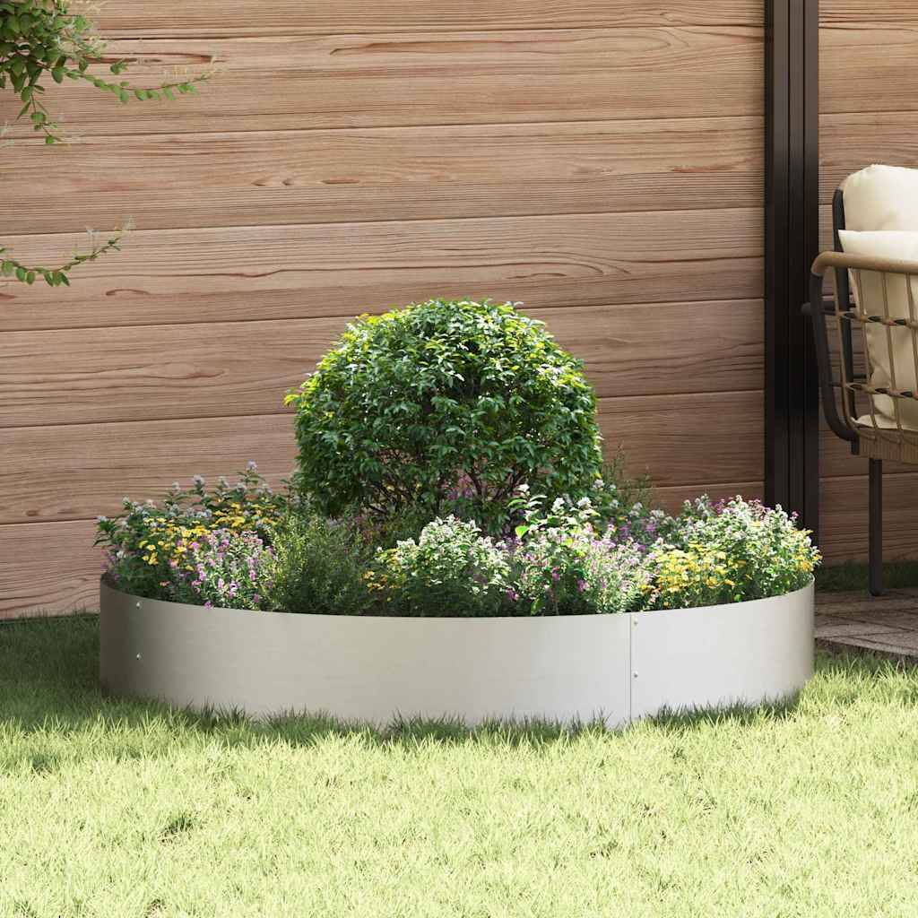 Vidaxl - Cache-pot de jardin Argent 120 x 120 x 20 cm Acier inoxydable vidaXL 873642 - Image 1