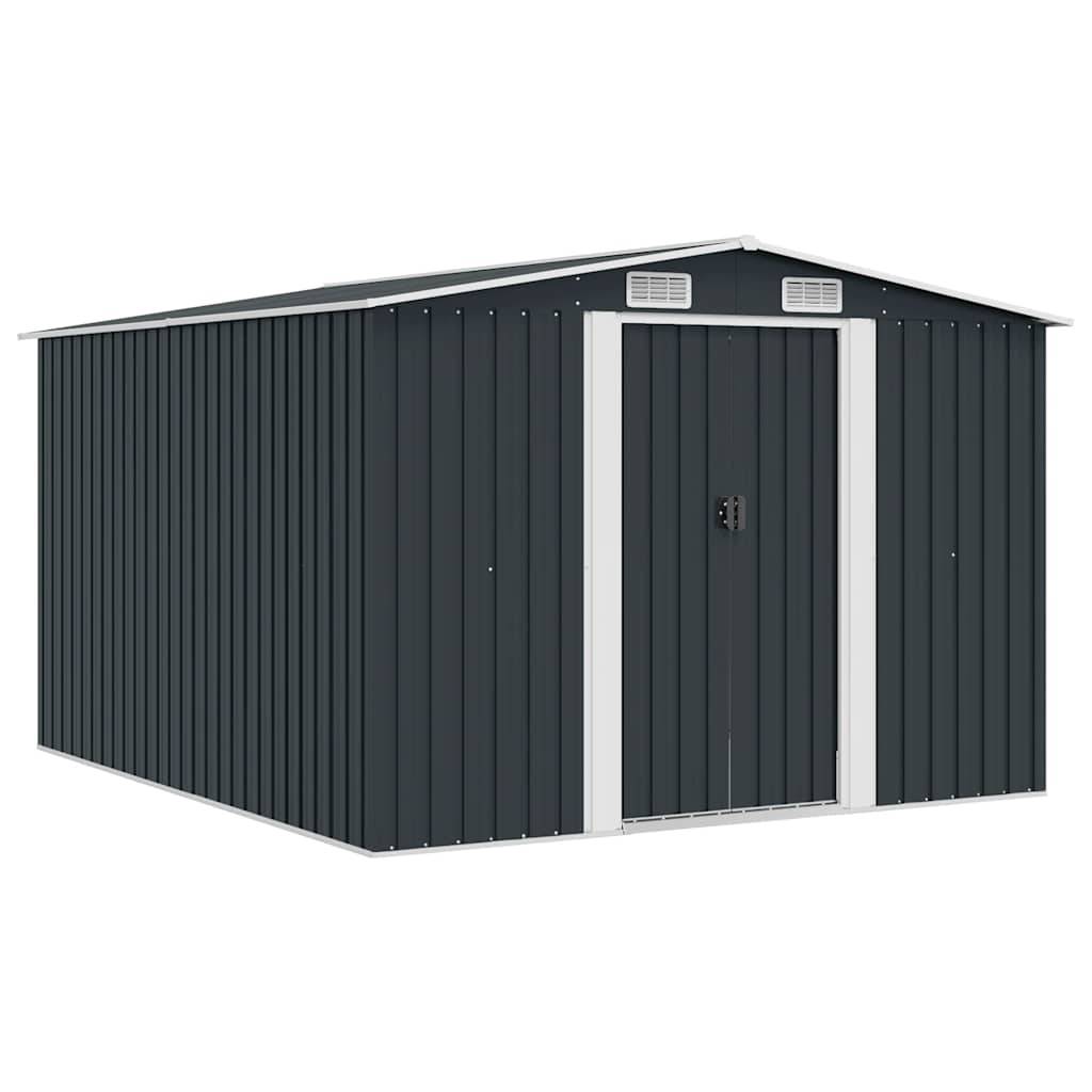 Vidaxl - Abri de jardin 257x298x178 cm Métal Anthracite vidaXL 143342 - Image 1