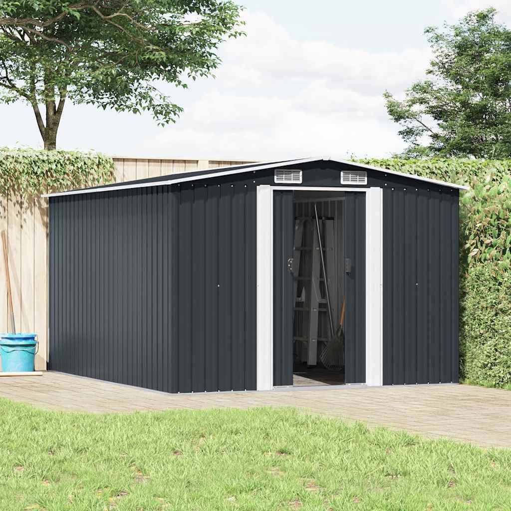 Vidaxl - Abri de jardin 257x298x178 cm Métal Anthracite vidaXL 143342 - Image 2