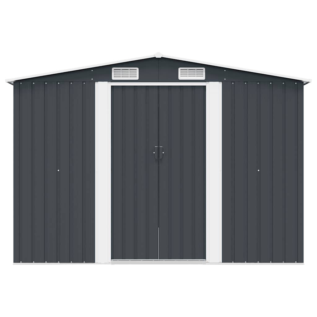 Vidaxl - Abri de jardin 257x298x178 cm Métal Anthracite vidaXL 143342 - Image 10