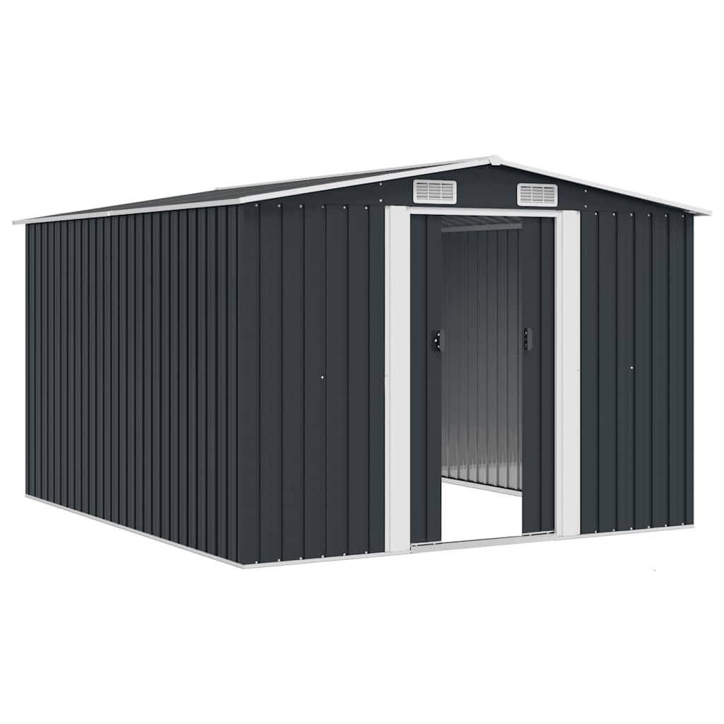Vidaxl - Abri de jardin 257x298x178 cm Métal Anthracite vidaXL 143342 - Image 9