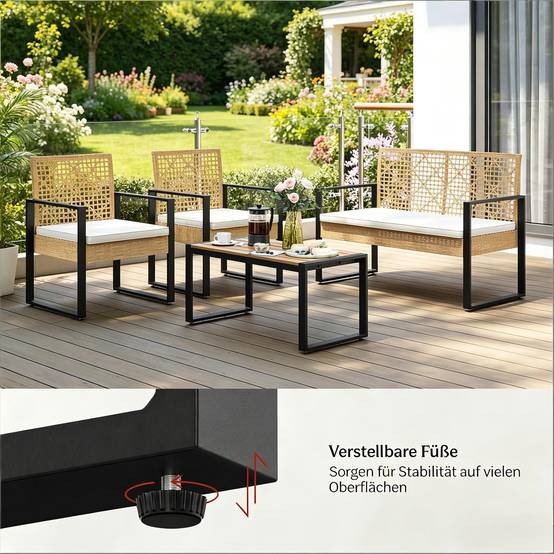 Rotin PE résistant UV – look tendance, zéro souci pour terrasse - Image 9