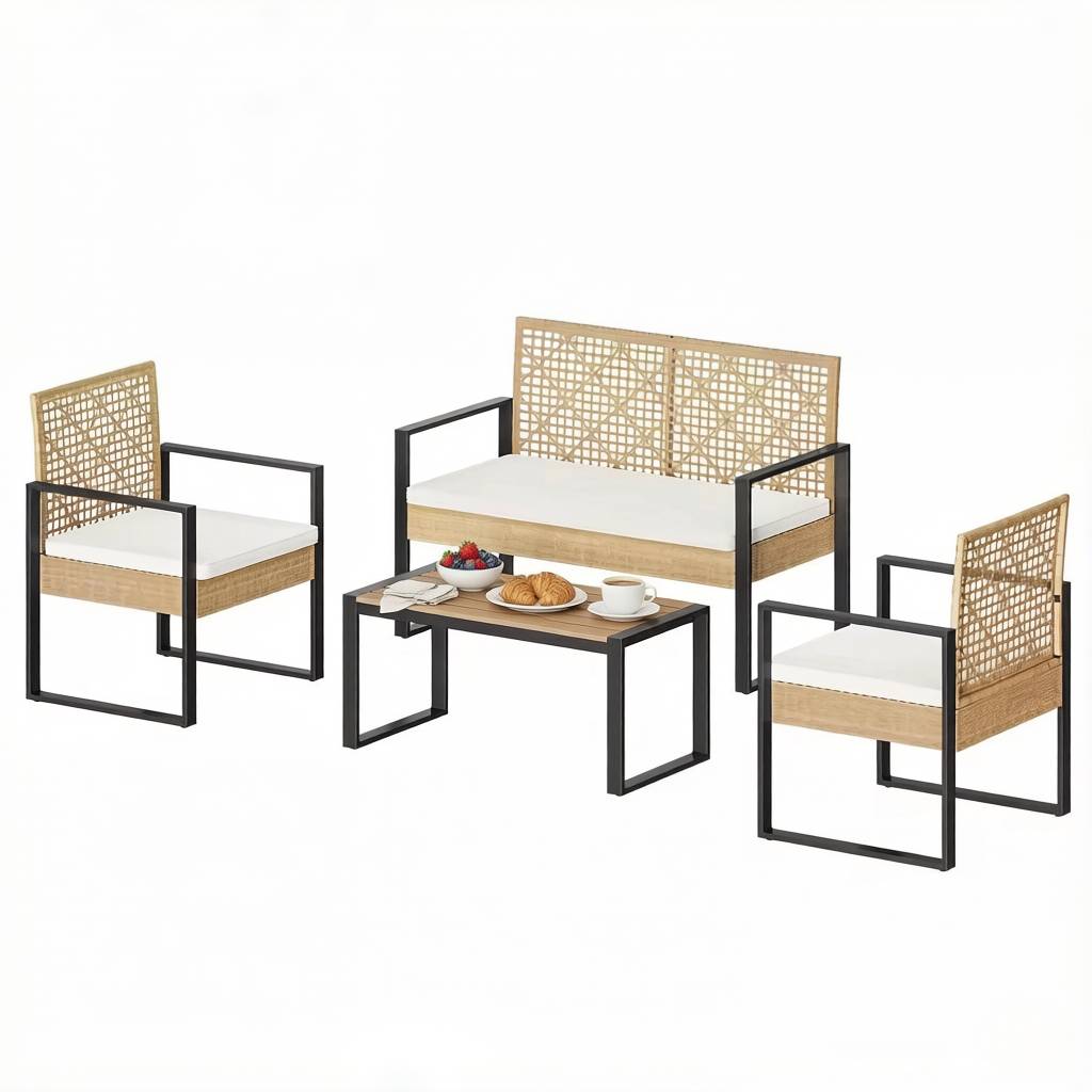 Rotin PE résistant UV – look tendance, zéro souci pour terrasse