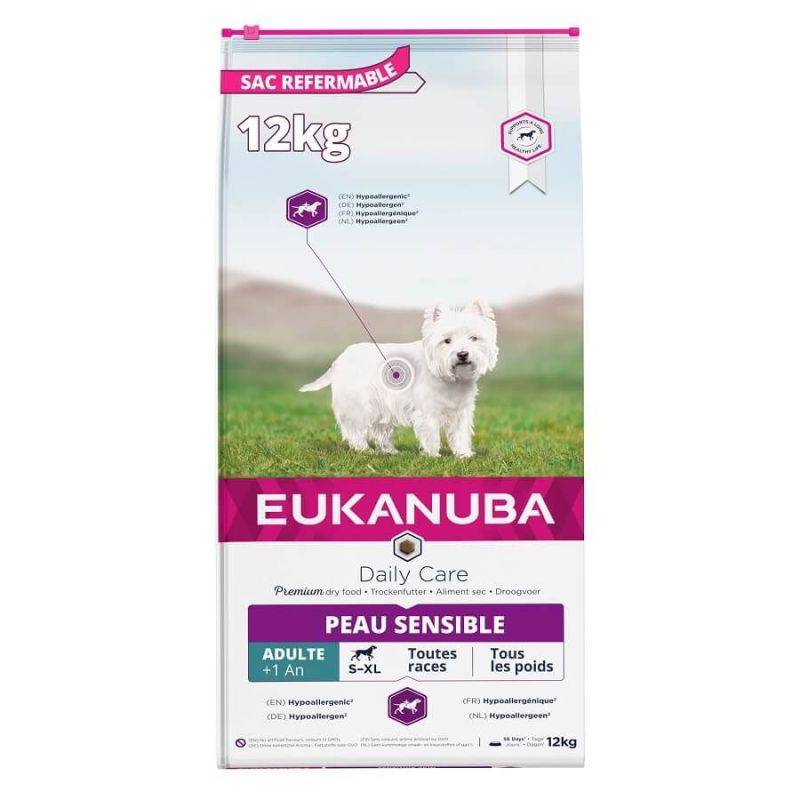 Eukanuba - CROQUETTES CHIEN ADULT SENSITIVE SKIN - EUKANUBA 2,3 kg