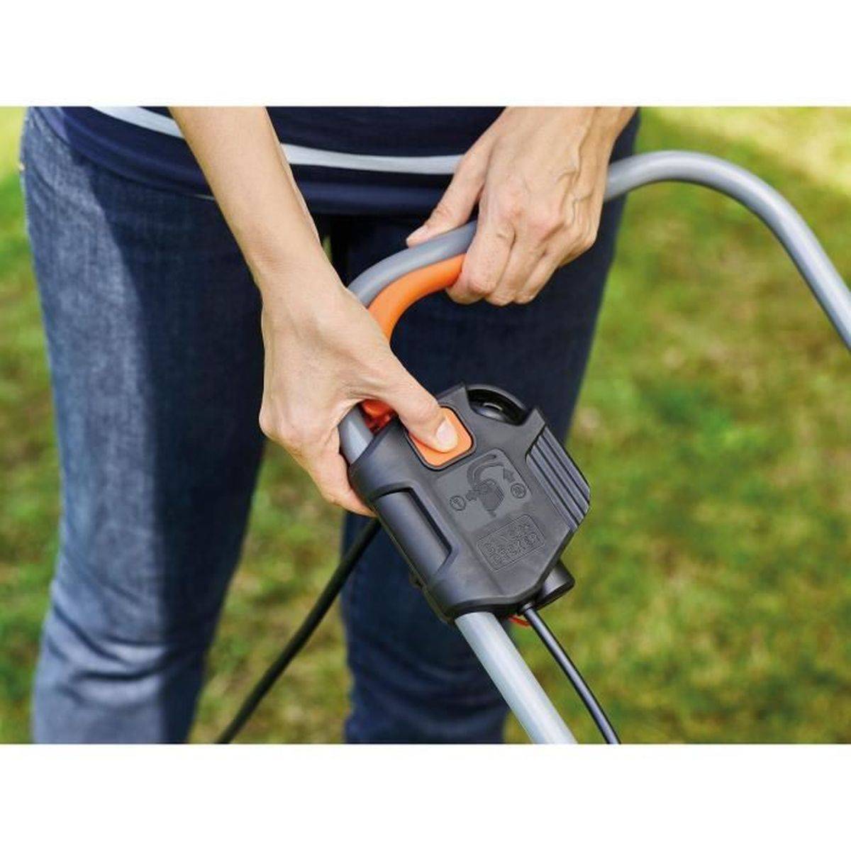Black & Decker - Tondeuse filaire - 3 hauteurs réglables 20, 40 et 60 mm 1000W BLACK+DECKER - Image 8