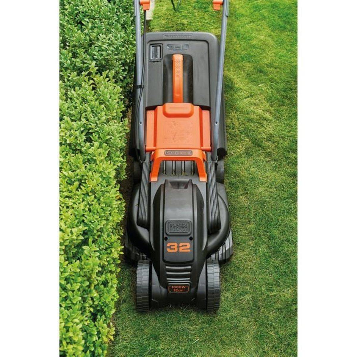 Black & Decker - Tondeuse filaire - 3 hauteurs réglables 20, 40 et 60 mm 1000W BLACK+DECKER - Image 6