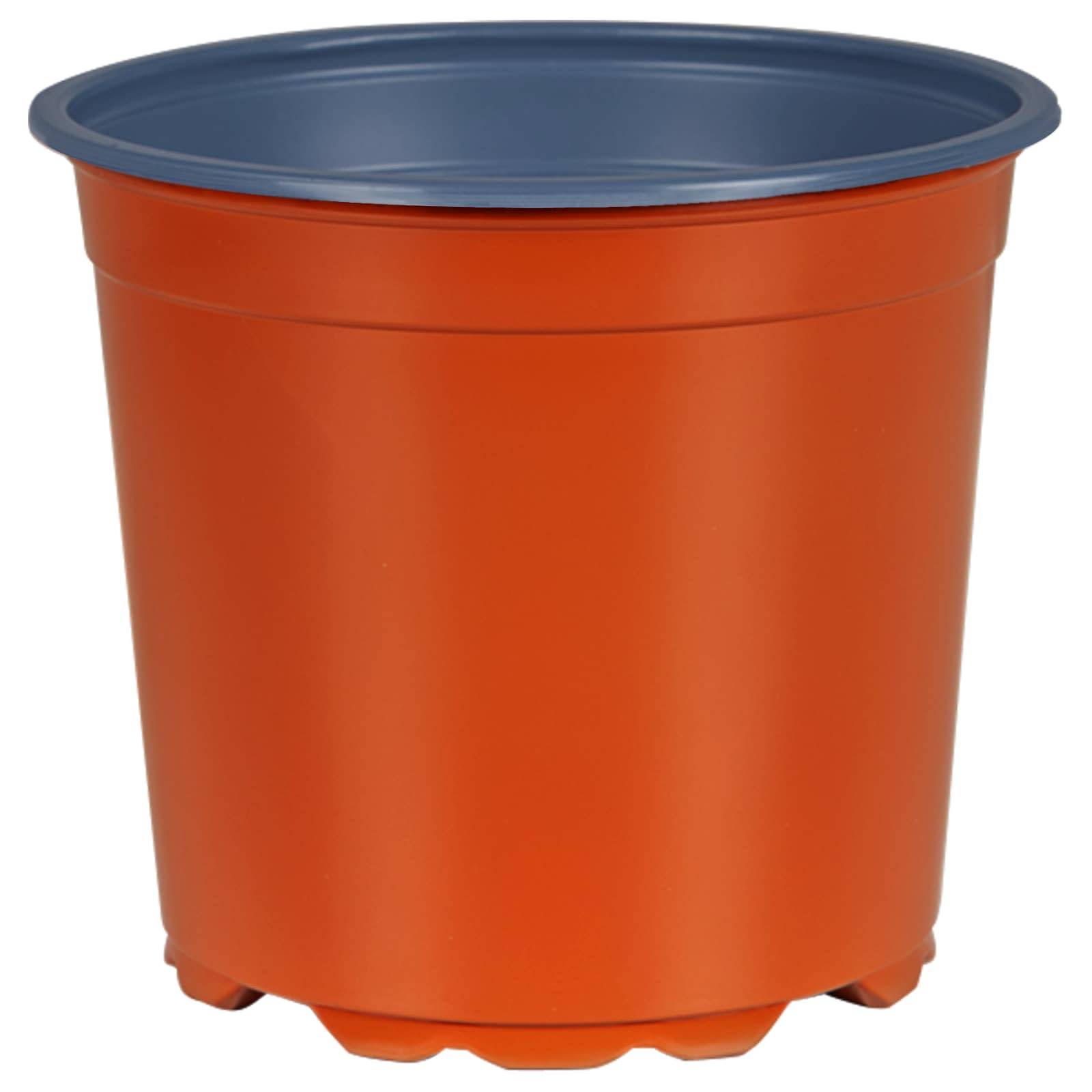 Lot de 100 Pots de Fleurs Plastique pour Plantes de Jardin avec Drainage 15x13 cm Terre Cuite - ComfortXL Outdoor Living - Image 2