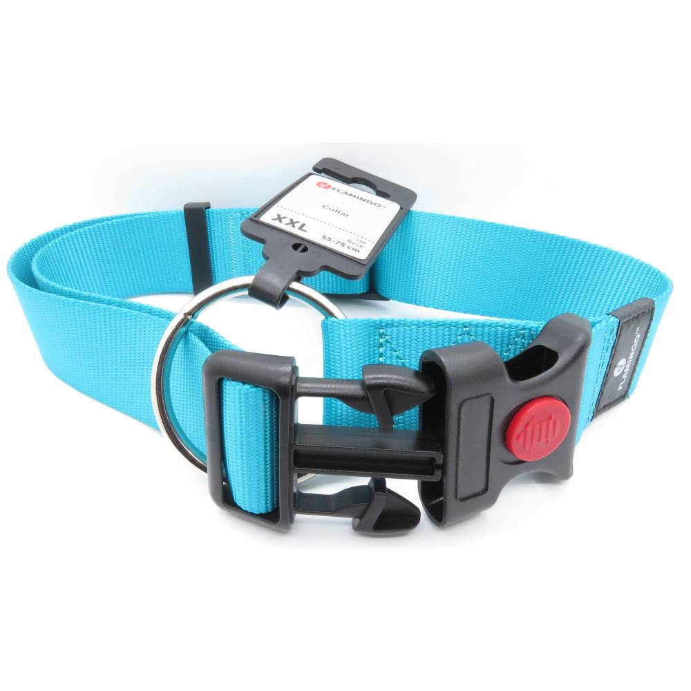 Flamingo - Collier Ziggi turquoise 55 -75 cm 40 MM  taille XXL pour chien - Image 2