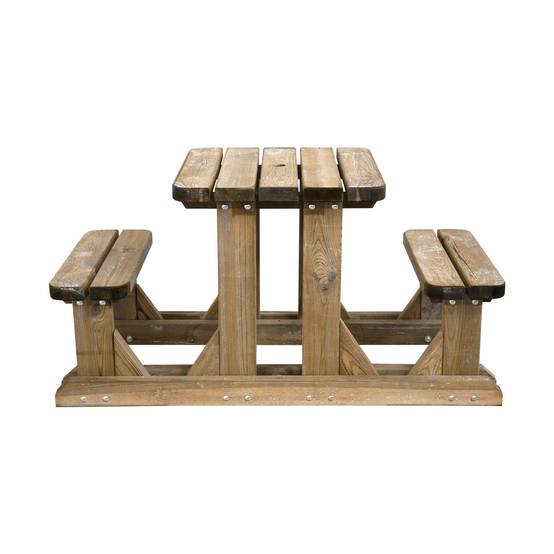 Table pique-nique en bois 2 places - Cémonjardin - Image 3