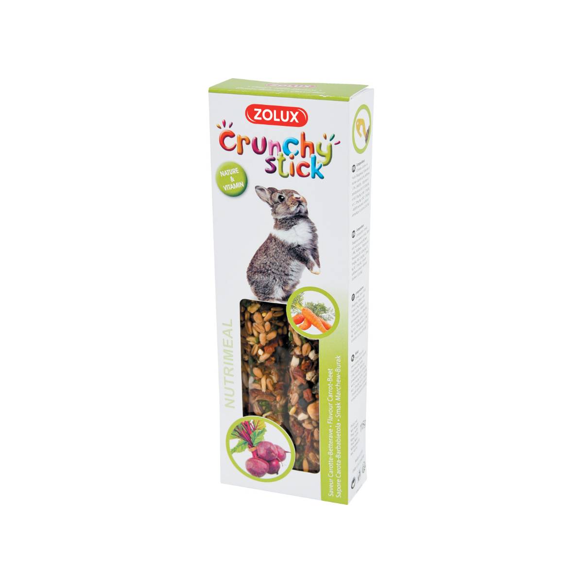 Zolux - Crunchy stick pour lapin saveur carottes et betterave (Lot de 3) - Image 1