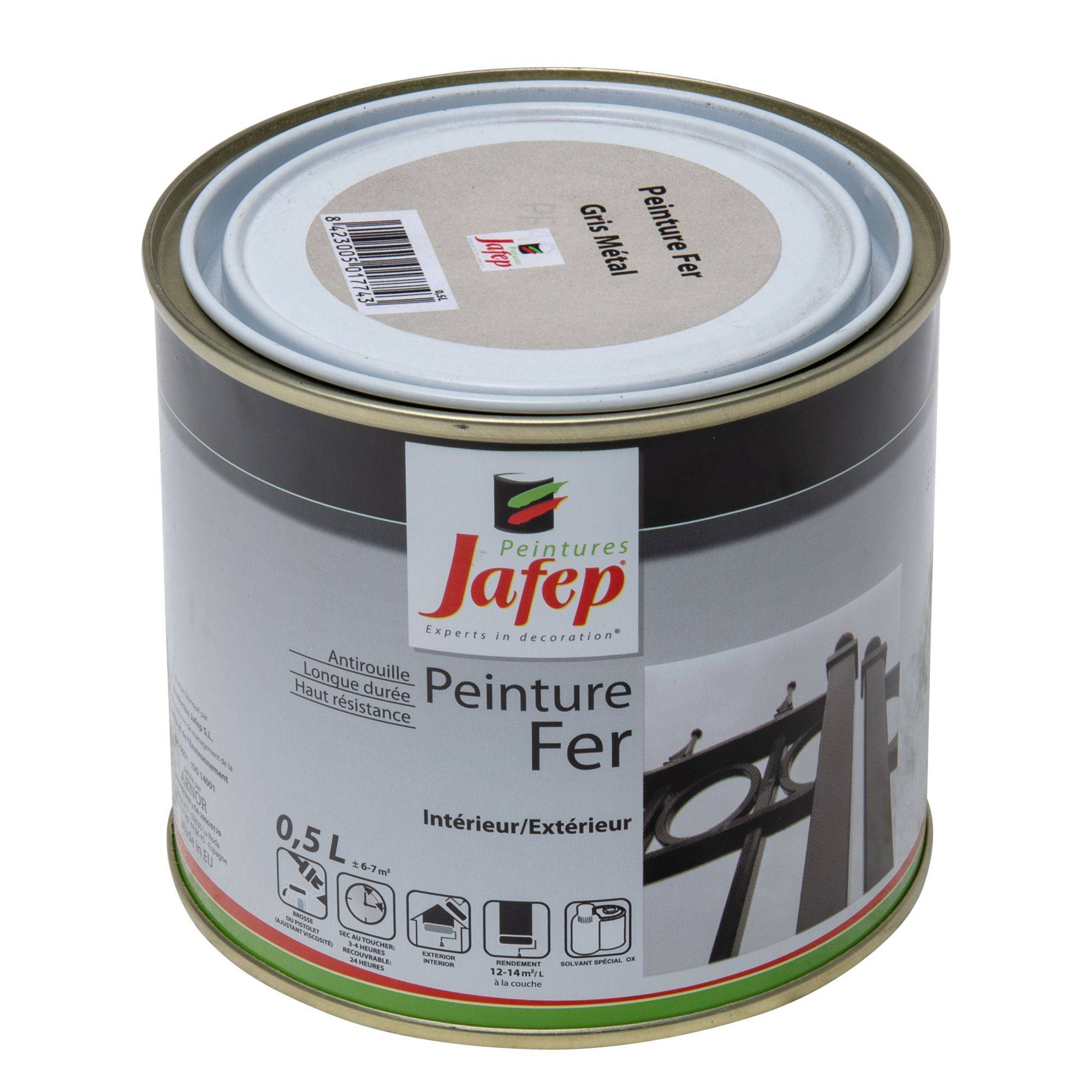 Peinture fer antirouille beige Jafep - 0,5 L - Image 2