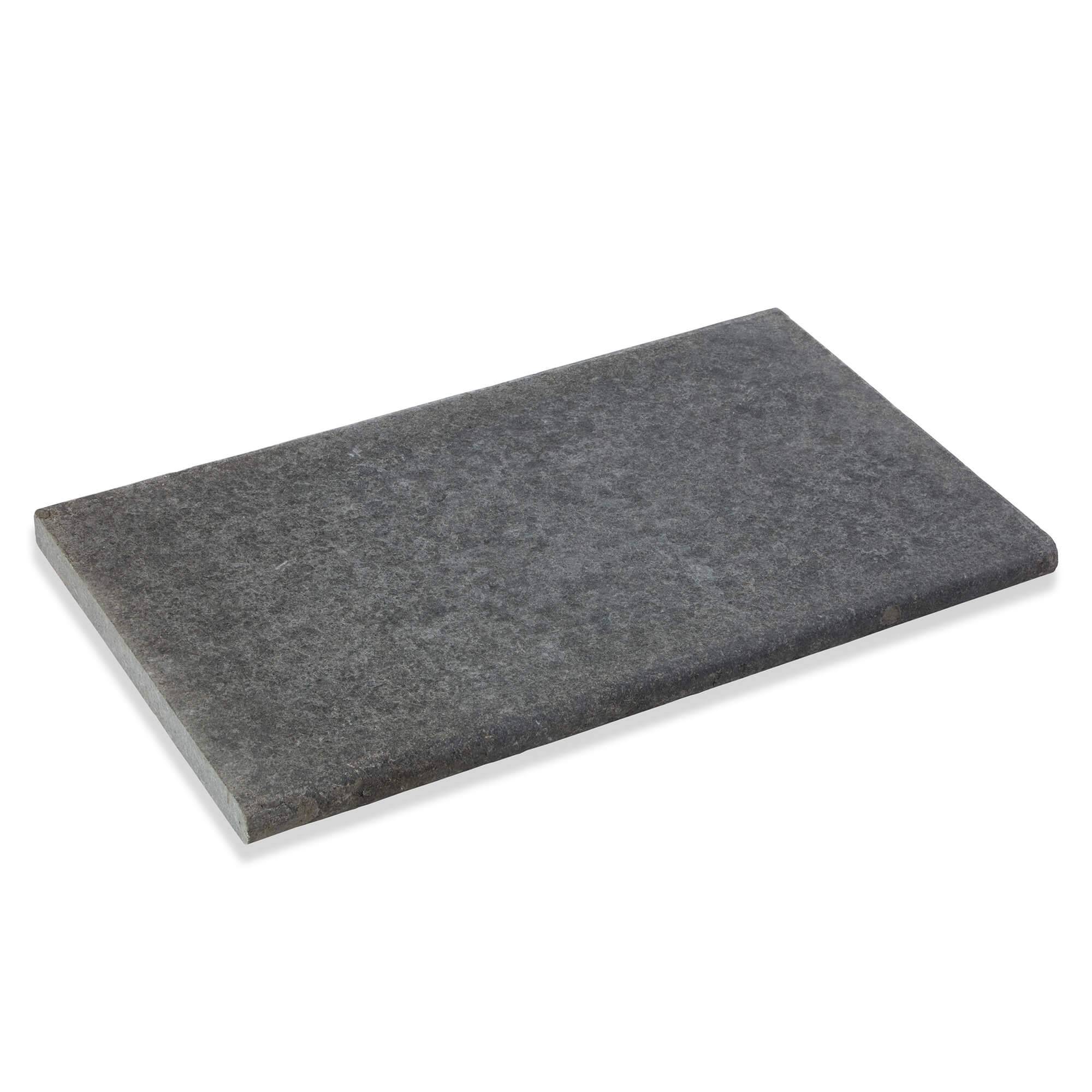 Margelle de piscine Granit Noir 60x35x3 cm Bord 1/2 Rond (à l'unité) - RO'MA NATURE - Image 1