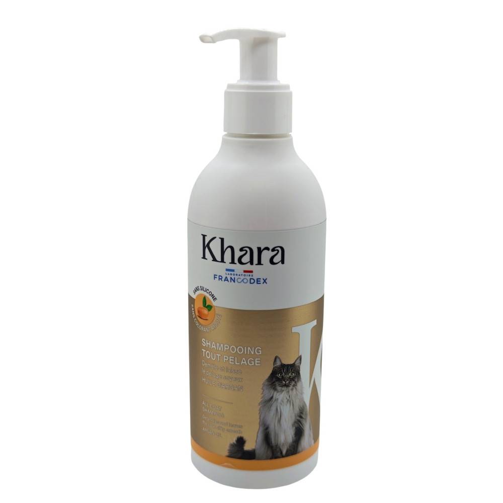 Francodex - Shampooing Khara Tout Pelage à l'Huile d'Argan - Chat - 250 ml
