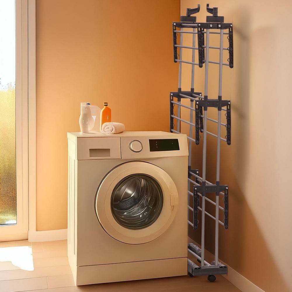 Sans Marque - Étendoir séchoir à linge Infinity - FACILITYS - Image 4