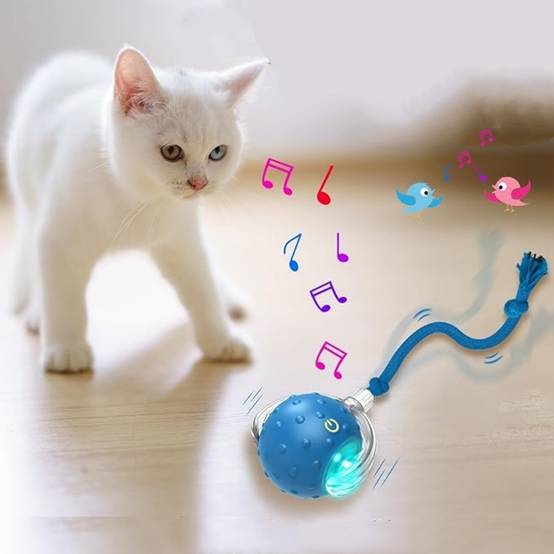 IntiMeg - Balle interactive pour chat bleue IntiMeg - Image 4