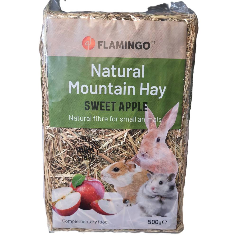 Foin de montagne aux Pommes 500 gr pour rongeurs - Image 3