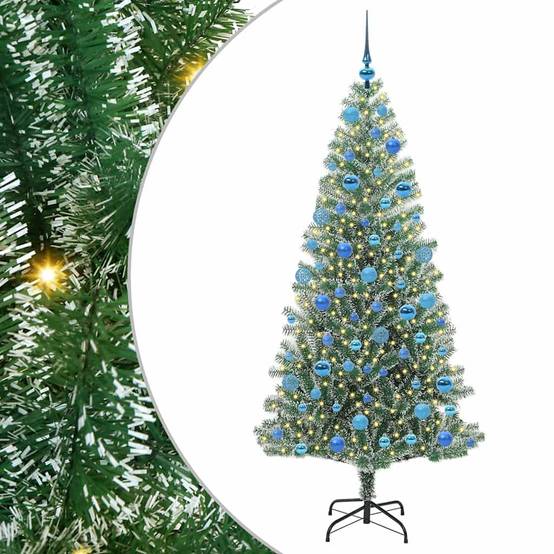 ComfortXL - Magnifique Sapin de Noël Blanc Enneigé 180 cm, Pré-illuminé LED et Décoré – ComfortXL Outdoor Living - Image 2