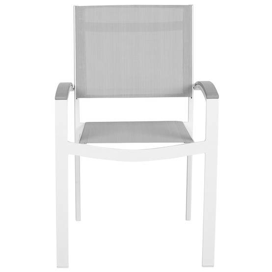 Chaise de jardin Aluminium Gris PERETA - Beliani - Image 4