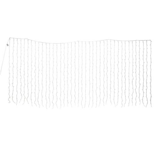 Fééric Lights & Christmas - Rideau lumineux de façade d'extérieur 4 x 2 m 800 LED blanc chaud à effets avec minuteur sur secteur - Atmosphera Créateur d'intérieur - Image 2