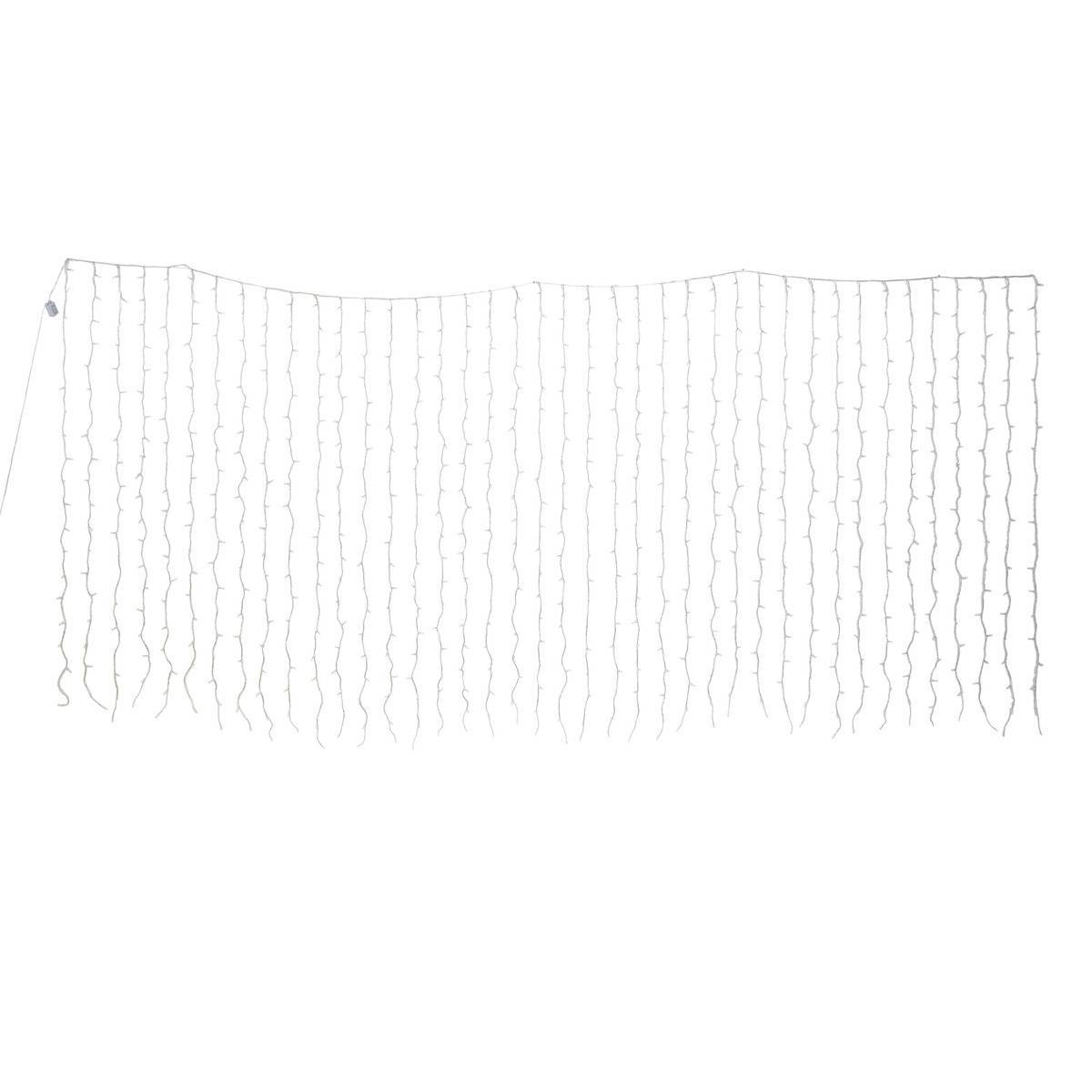Fééric Lights & Christmas - Rideau lumineux de façade d'extérieur 4 x 2 m 800 LED blanc chaud à effets avec minuteur sur secteur - Atmosphera Créateur d'intérieur - Image 2