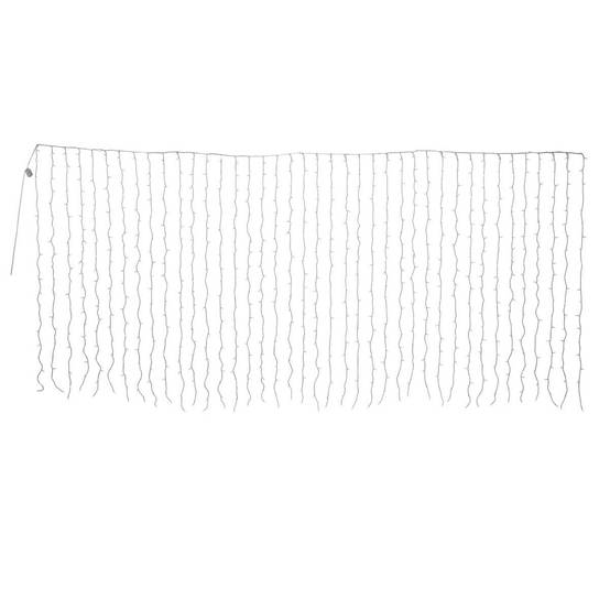 Fééric Lights & Christmas - Rideau lumineux de façade d'extérieur 4 x 2 m 800 LED blanc chaud à effets avec minuteur sur secteur - Atmosphera Créateur d'intérieur - Image 3