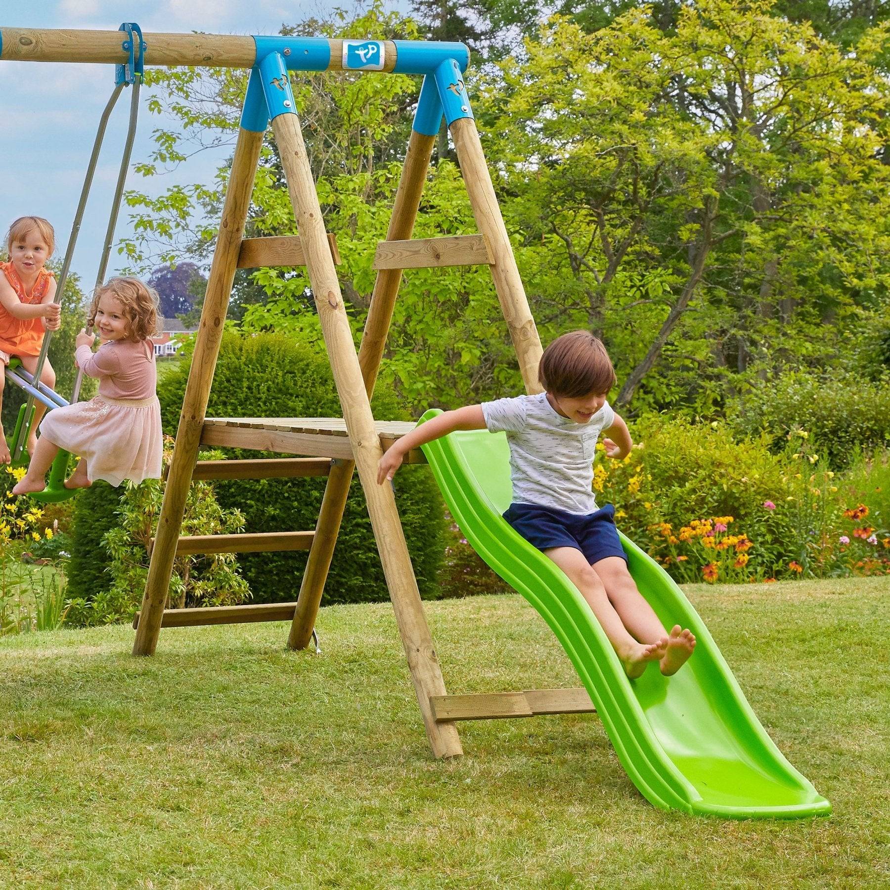 Glissière Toboggan Ondulée Ripple 220 cm – Plastique traité anti-UV – Compatible plateformes 120 cm – TP Toys - Image 1