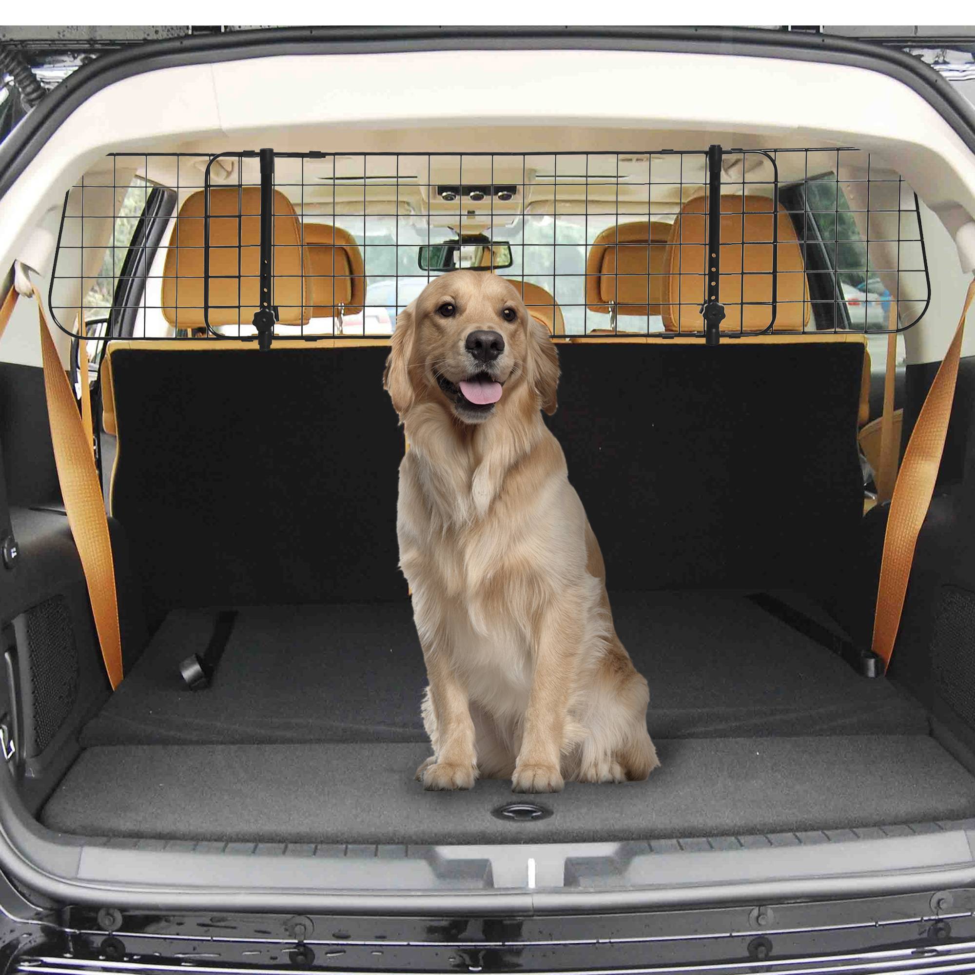 Sans Marque - Barrière sécurité chien voiture réglable universelle 91-152x30 cm noire - Image 3