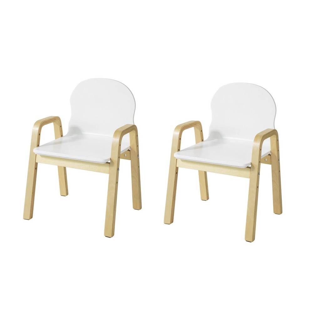 SoBuy Lot de 2 Chaises Enfant avec Accoudoirs et Dossier - Design Moderne, Hauteur d'Assise Réglable, Tabouret Enfant - Image 1