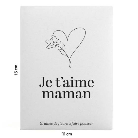 Radis et Capucine - Radis et Capucine - Sachet message - Maman je t'aime - Image 2