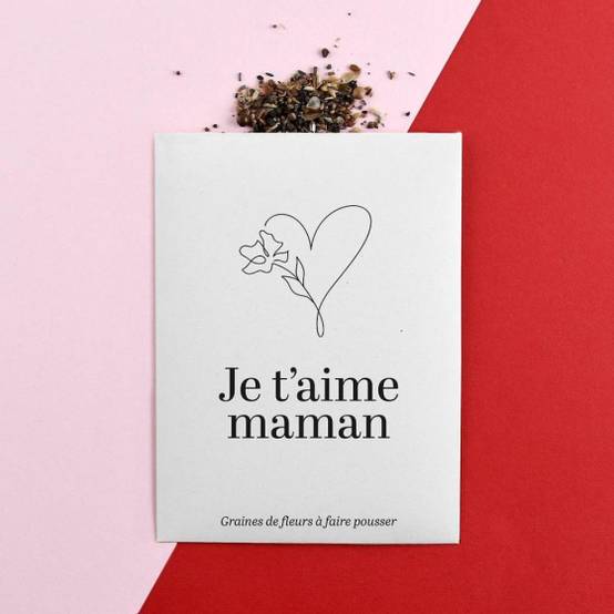 Radis et Capucine - Radis et Capucine - Sachet message - Maman je t'aime - Image 3