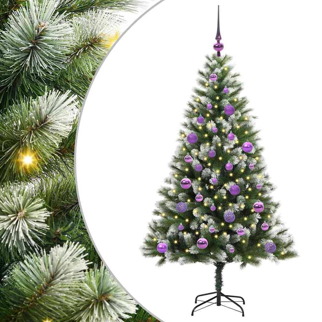 Sapin de Noël | Arbre de Noël artificiel à charnière avec neige en flocons Maison Chic - Image 1