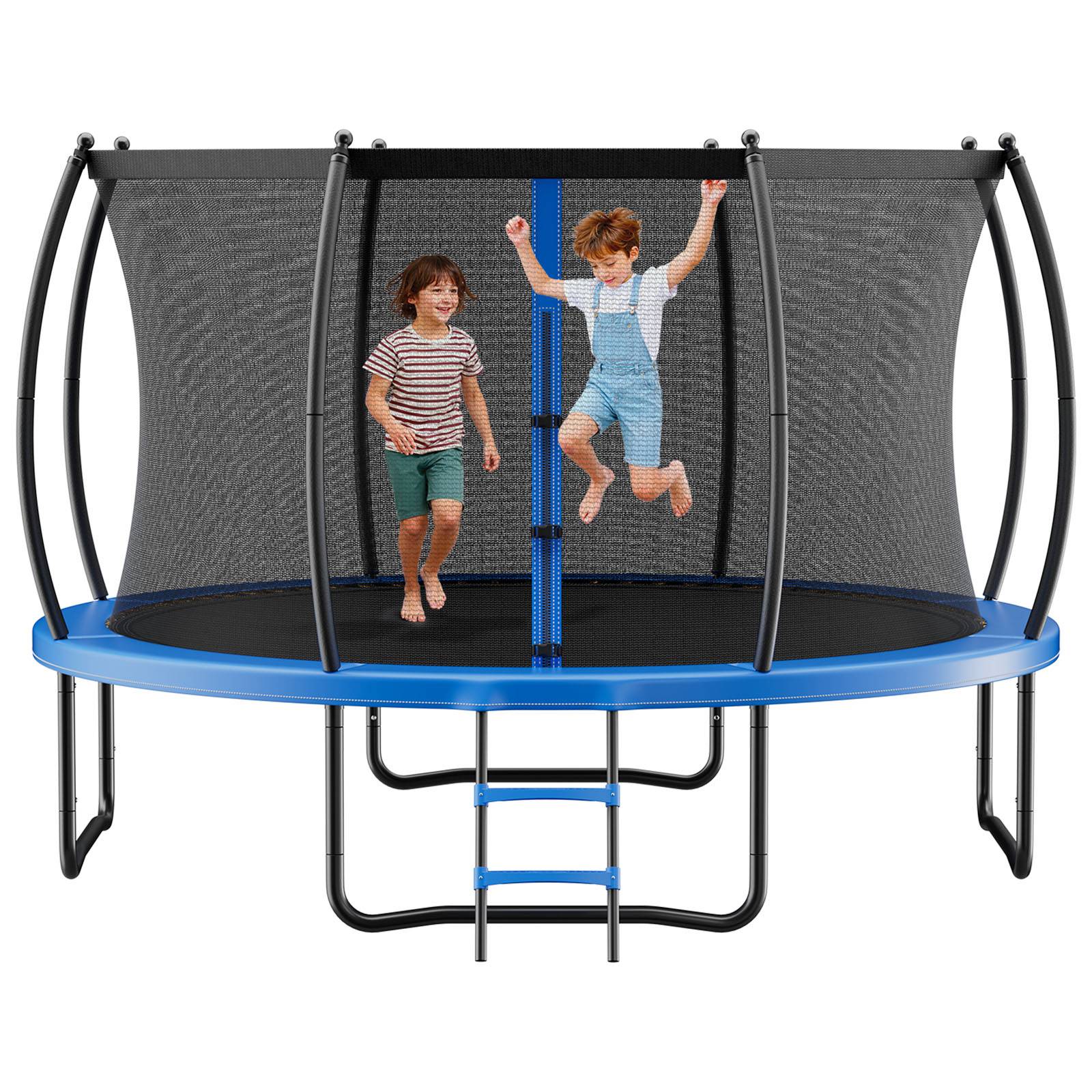 Vevor - VEVOR Trampoline extérieur 427 x 427 cm, structure acier antirouille, filet de sécurité 360%2B, coussin épais, capacité 204 kg, certifié ASTM.