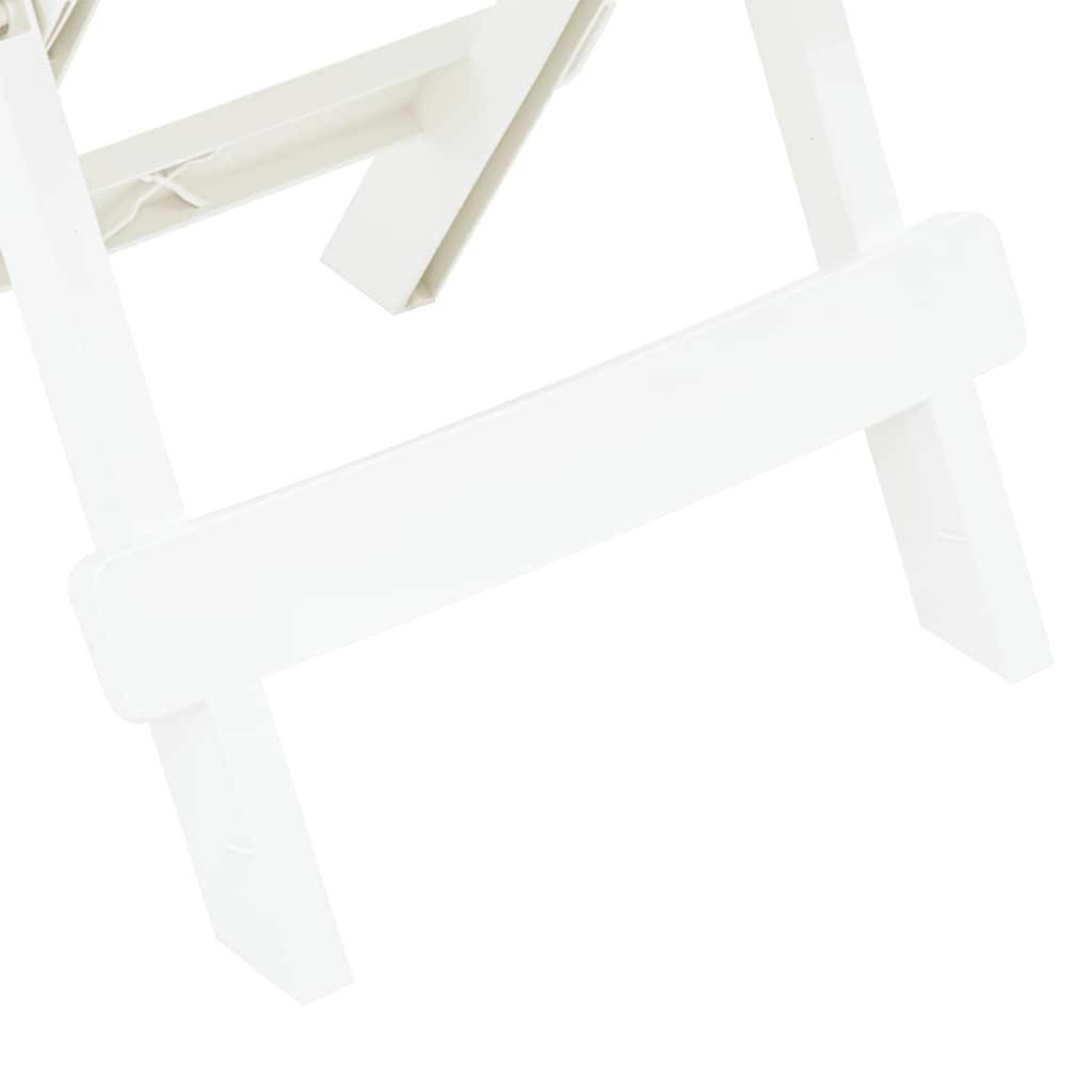 Table pliable de jardin plastique blanc 45 x 43 x 50 cm - PANGIVO - Image 5