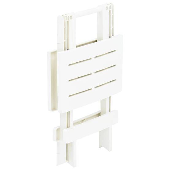 Table pliable de jardin plastique blanc 45 x 43 x 50 cm - PANGIVO - Image 4
