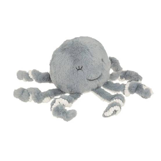 Peluche Enfant Poulpe "Seav" 22cm Bleu Gris - Image 1