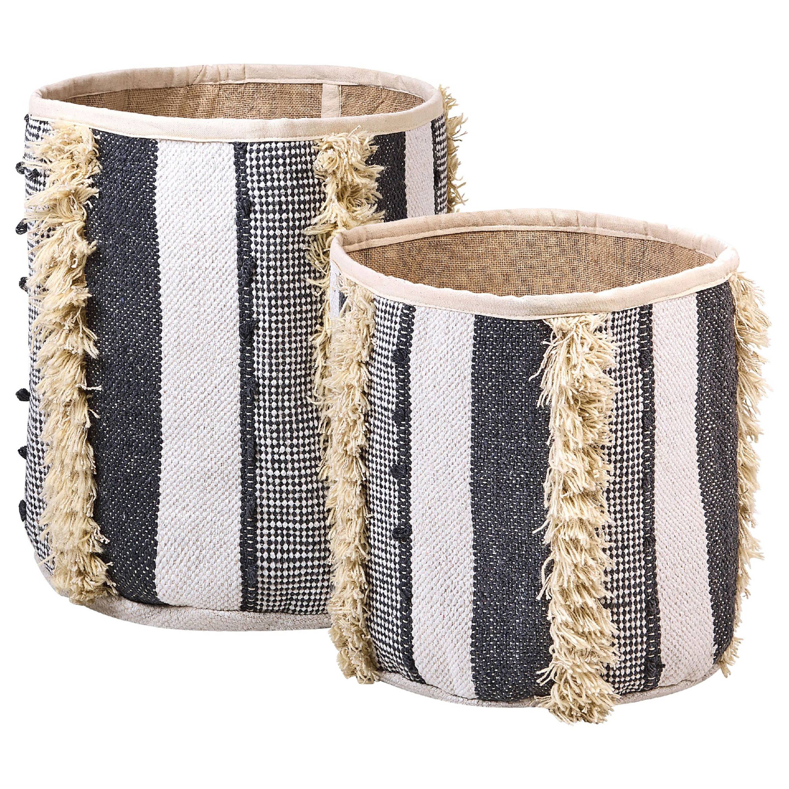 Beliani - Corbeille Coton Gris KOTKAI - Beliani - Image 2