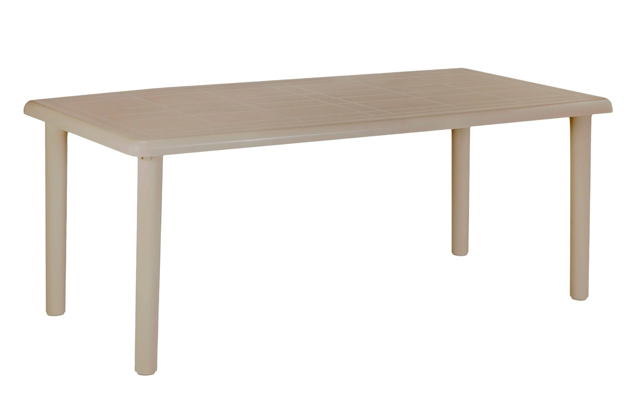 Table ovale recyclée extérieur 180x90 sable du désert OLOT garbar - Image 1