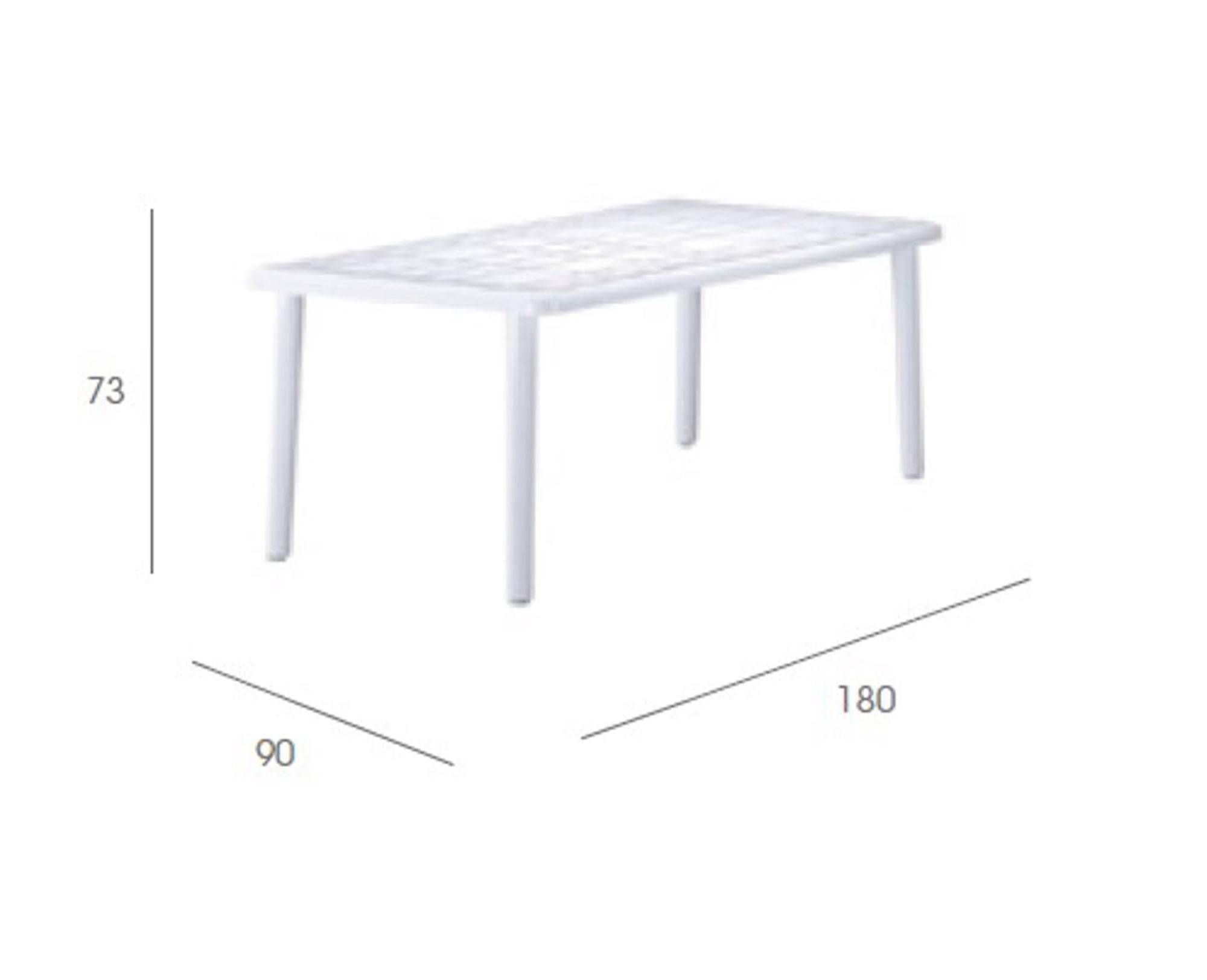 Table ovale recyclée extérieur 180x90 sable du désert OLOT garbar - Image 2
