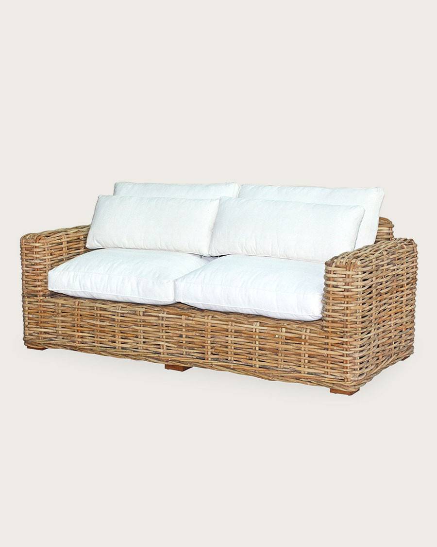 Cassiopée - Canapé de jardin en rotin 3 places - UNIQKA - Image 1